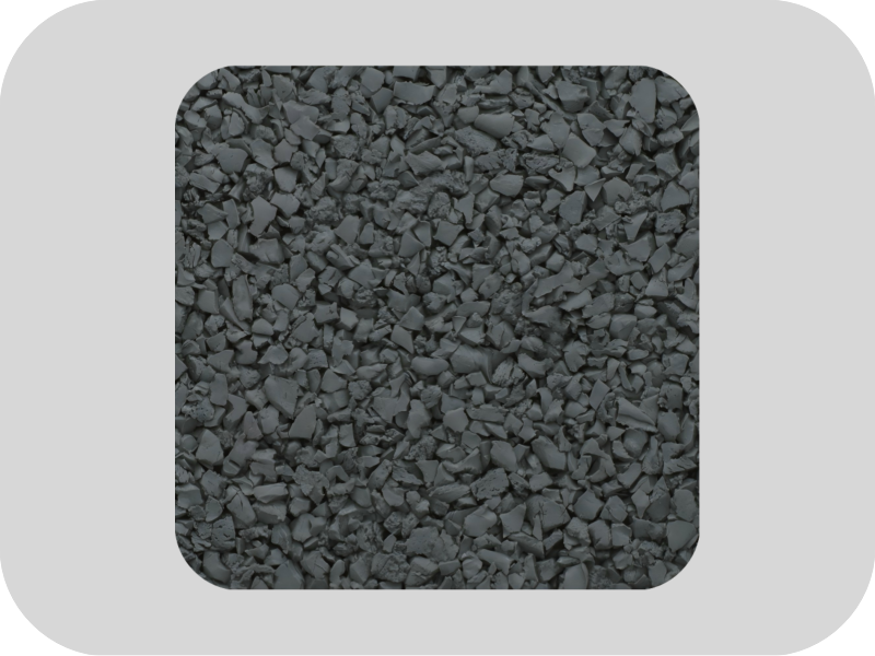 RAL 7024 حبيبات مطاطية EPDM خالية من الكبريت والرمادي