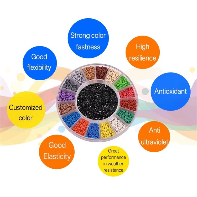 Produttore di granuli di gomma EPDM colorati personalizzati