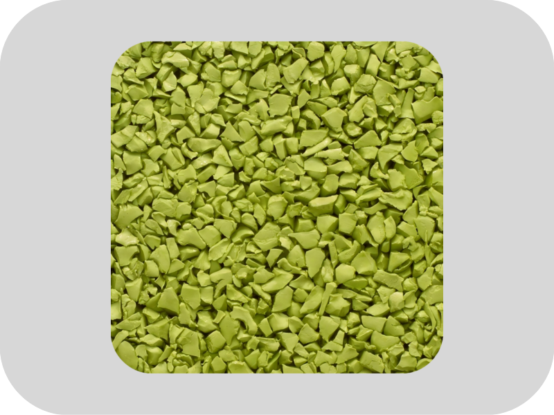 Granules de caoutchouc EPDM jaune pour piste de terrain de jeu