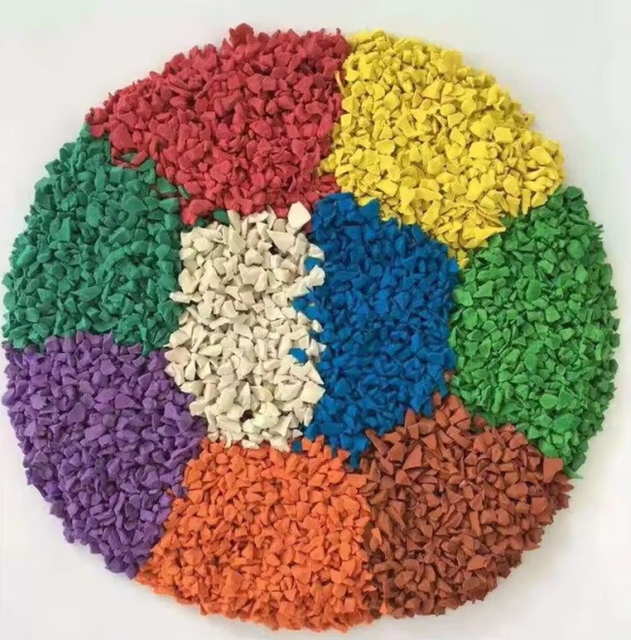 Fabricante de gr&aacute;nulos de caucho EPDM de colores personalizados