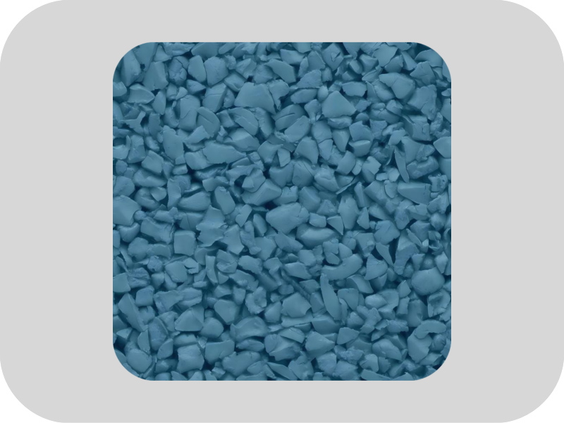 Granules de caoutchouc EPDM bleu anti-vieillissement