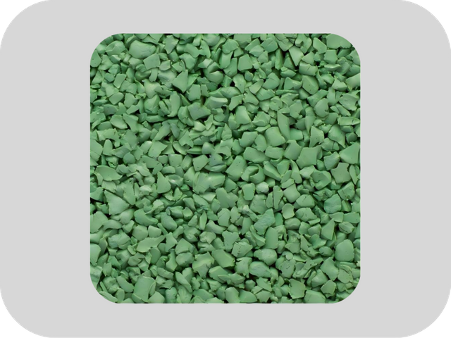 Geruchloses gr&uuml;nes EPDM-Gummi-Granulat
