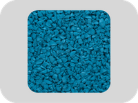 Gr&aacute;nulos de caucho EPDM azul de baja densidad