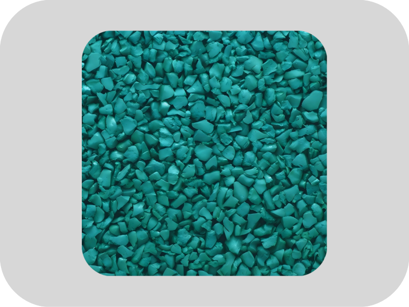 Granules de caoutchouc EPDM bleus non toxiques et inodores