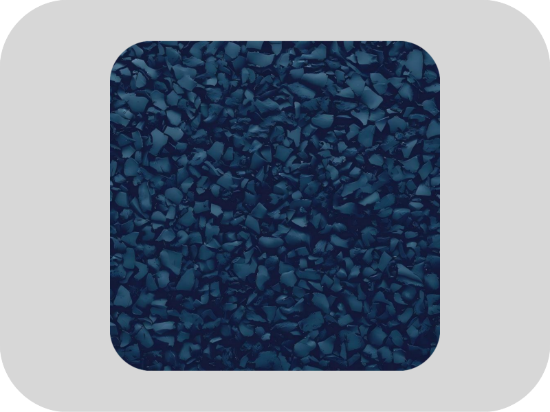 Blauwe antioxidant EPDM-rubberkorrels