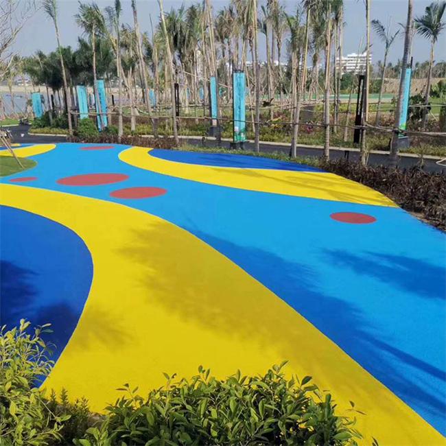 노란색 고탄성 EPDM 고무 과립