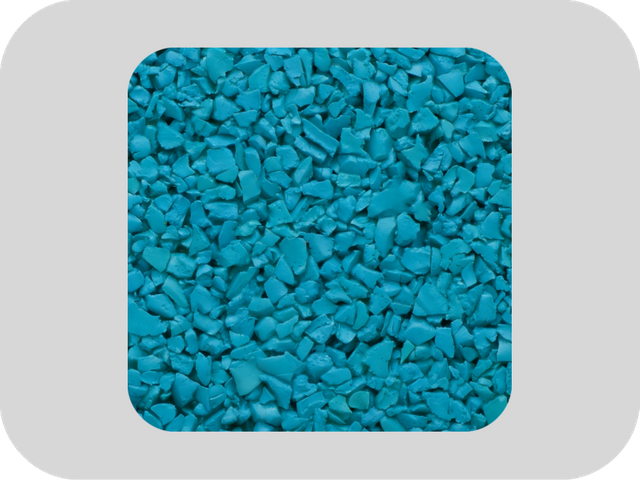 Granuli di gomma EPDM blu ecologici