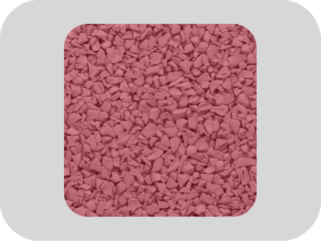 Geurloze rode EPDM-rubberkorrels