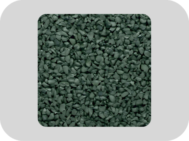 Gr&aacute;nulos de caucho EPDM verde de alta elasticidad y antienvejecimiento