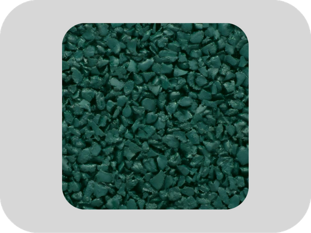 حبيبات مطاطية قوية ثلاثية الأبعاد ذات مسار أخضر EPDM