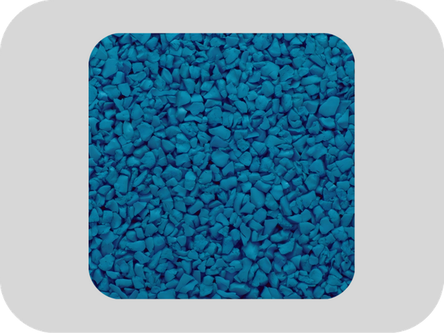 Granules de caoutchouc EPDM bleu maternelle