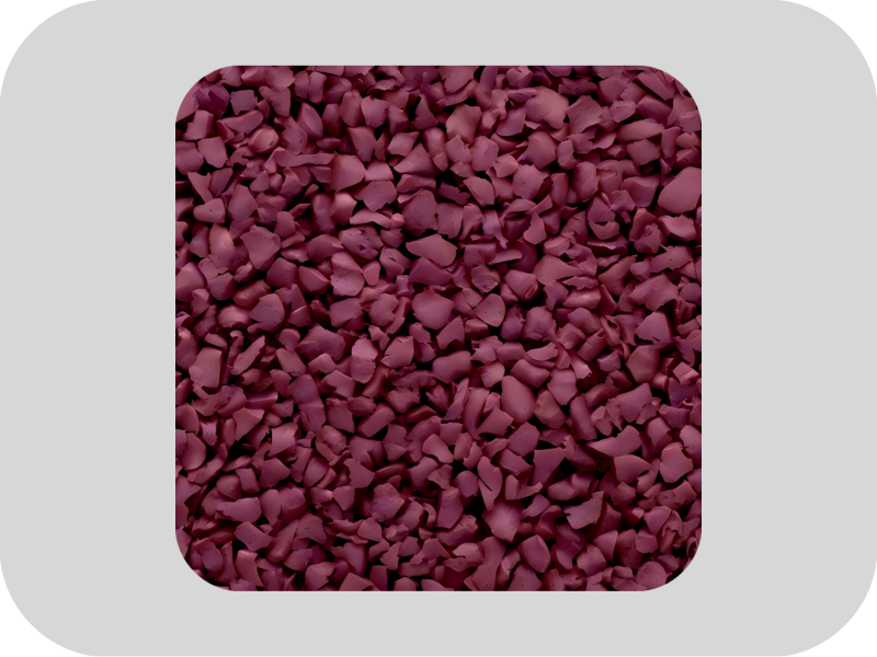 RAL 3005 Wijnrood-Antioxidant EPDM-rubbergranulaat