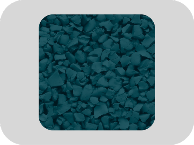 RAL 5020 Ozeanblau – schwefelfreies EPDM-Gummigranulat