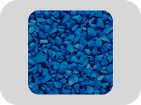 파란색 고탄성 EPDM 고무 과립