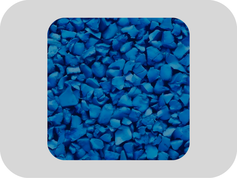 حبيبات مطاطية زرقاء عالية المرونة EPDM