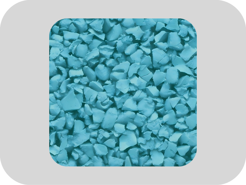 حبيبات المطاط EPDM الزرقاء الخالية من الكبريت