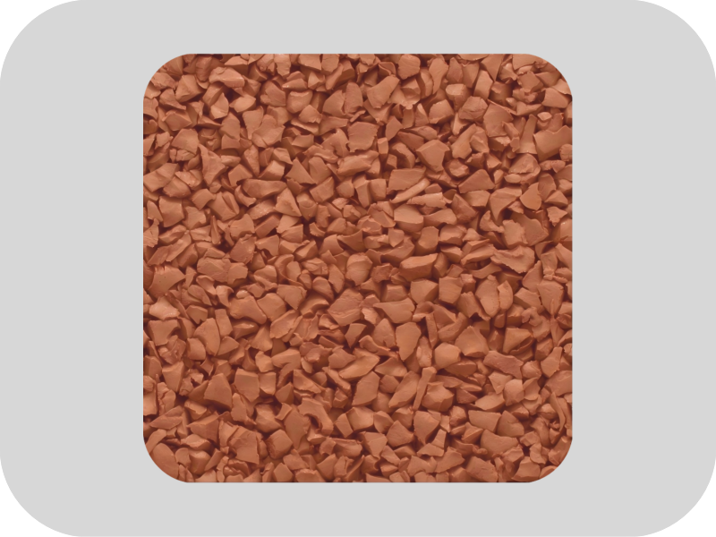 Granules de caoutchouc EPDM brun &agrave; haute &eacute;lasticit&eacute;