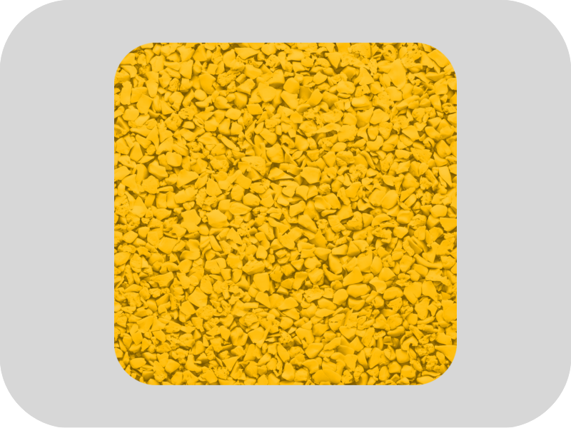 RAL 1023 트래픽 노란색 EPDM 고무 과립