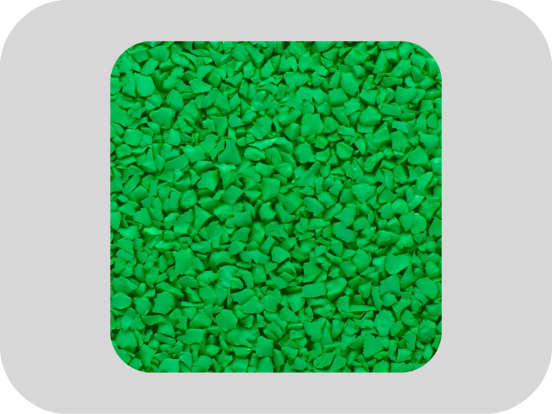كستناء الماء حبيبات مطاطية EPDM خضراء قوية ثلاثية الأبعاد
