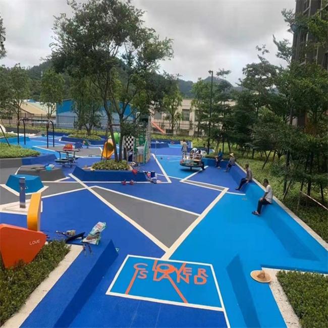 Granuli di gomma EPDM blu per pista da esterno