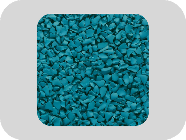Gr&aacute;nulos de caucho EPDM de alta elasticidad azul antioxidante