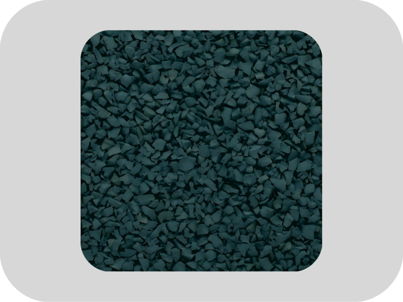 Gr&aacute;nulos de caucho EPDM de color verde oscuro resistentes a altas temperaturas
