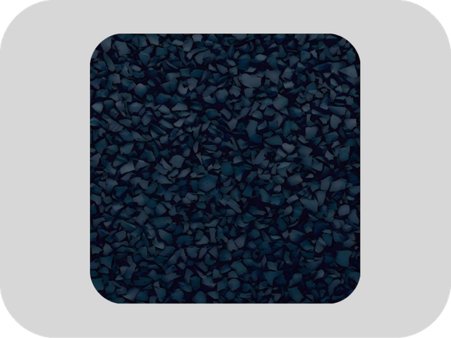 Gr&aacute;nulos de caucho EPDM azul profundo sin azufre