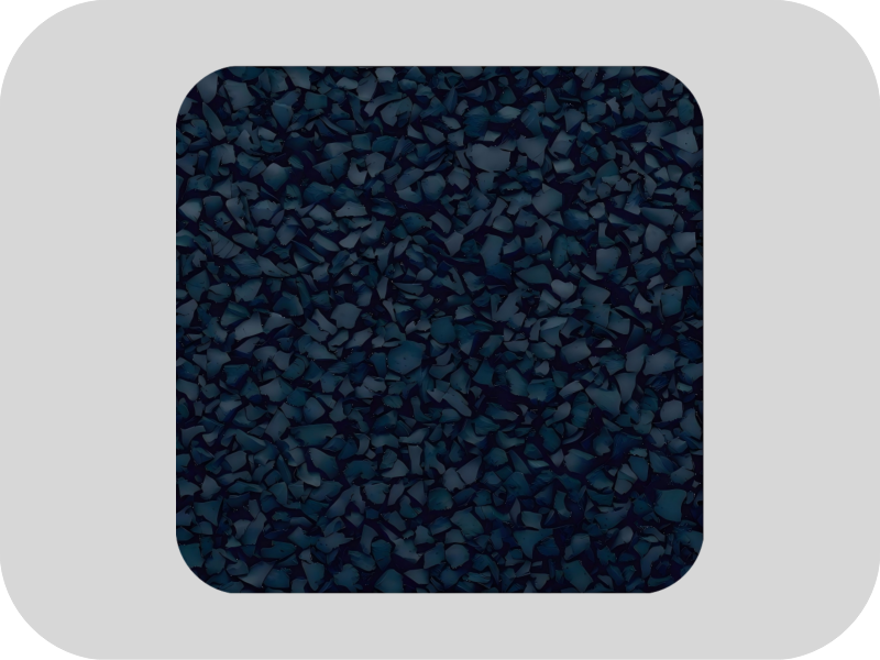 حبيبات مطاط EPDM باللون الأزرق الداكن خالية من الكبريت