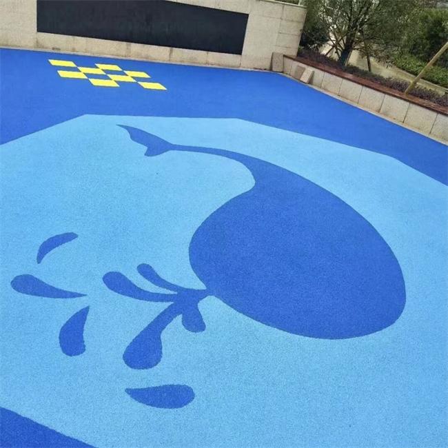 Granuli di gomma EPDM blu per pista da esterno