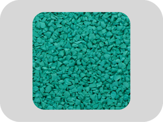 Granuli di gomma EPDM verde ecologico per asilo nido