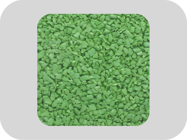 مكافحة الشيخوخة حبيبات المطاط EPDM الخضراء للملعب