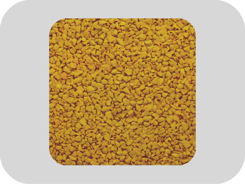 Gr&acirc;nulos de borracha EPDM inodoros amarelos