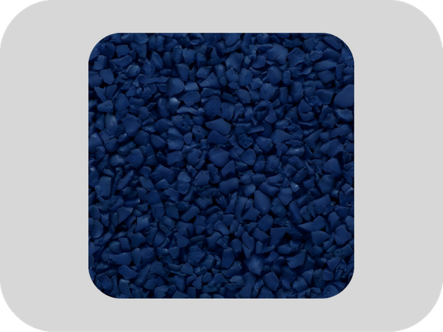 ダークブルー EPDM 老化防止ゴム顆粒