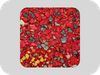 Granules de caoutchouc EPDM de couleur m&eacute;lang&eacute;e &agrave; haute &eacute;lasticit&eacute;