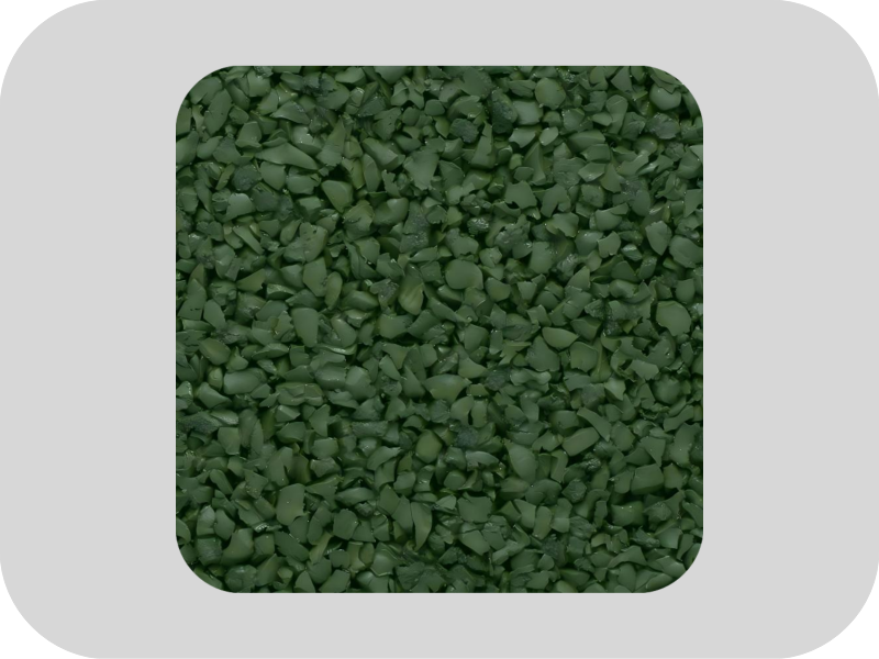 무황 녹색 EPDM 고무 과립