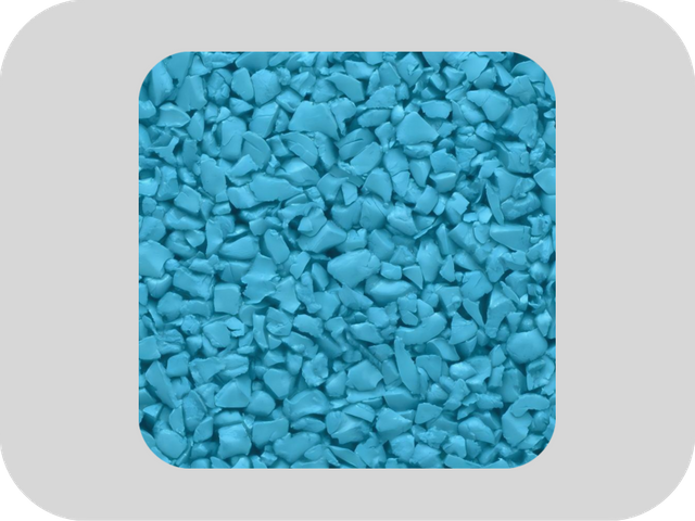 青色の硫黄フリー EPDM ゴム顆粒