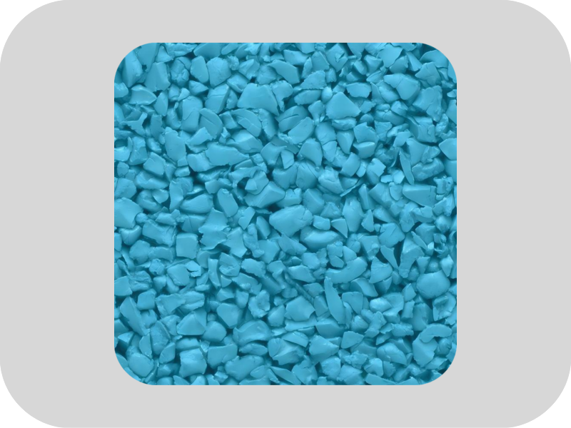 حبيبات المطاط EPDM الخالية من الكبريت الأزرق