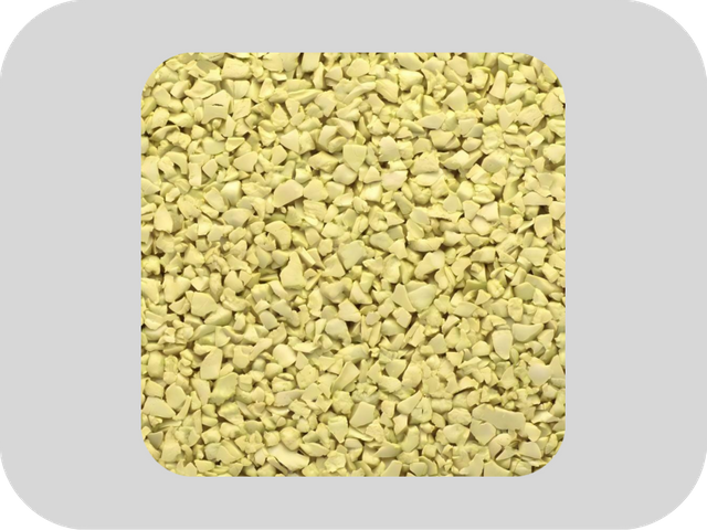 Gr&acirc;nulos de borracha EPDM amarelos sem enxofre