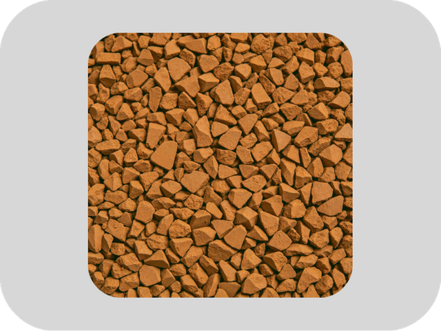 RAL 8001 Okerbruin-Antioxidant EPDM-rubbergranulaat