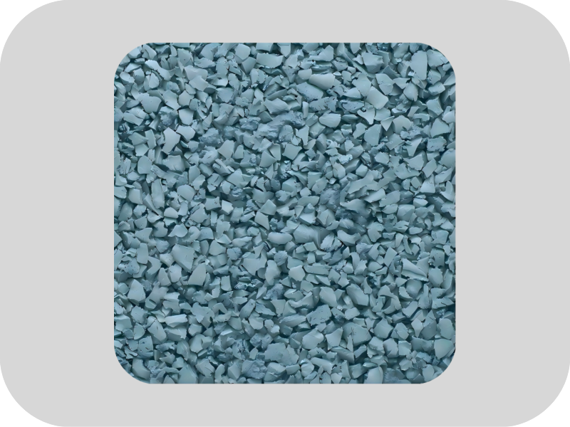 Granules de caoutchouc EPDM bleu &agrave; haute &eacute;lasticit&eacute;
