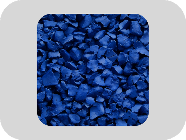 Granuli di gomma EPDM blu resistente all'ozono
