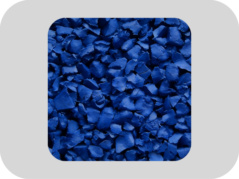 حبيبات المطاط EPDM الزرقاء المقاومة للأوزون