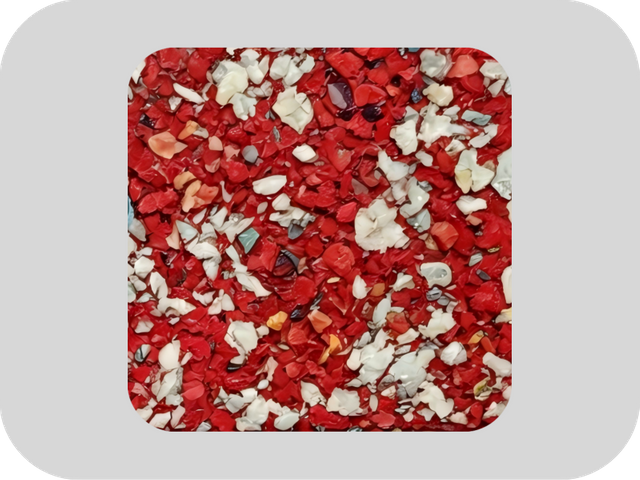 Granules de caoutchouc EPDM de couleurs m&eacute;lang&eacute;es inodores